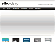 Tablet Screenshot of elitepublishing.com.au
